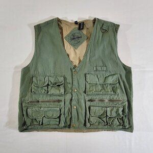 Vintage Men's Medium Fishing \ Hunting \ Safari Vest Expeditions Canvas